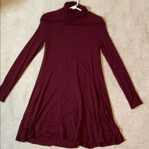 Lulu’s maroon turtleneck dress size S